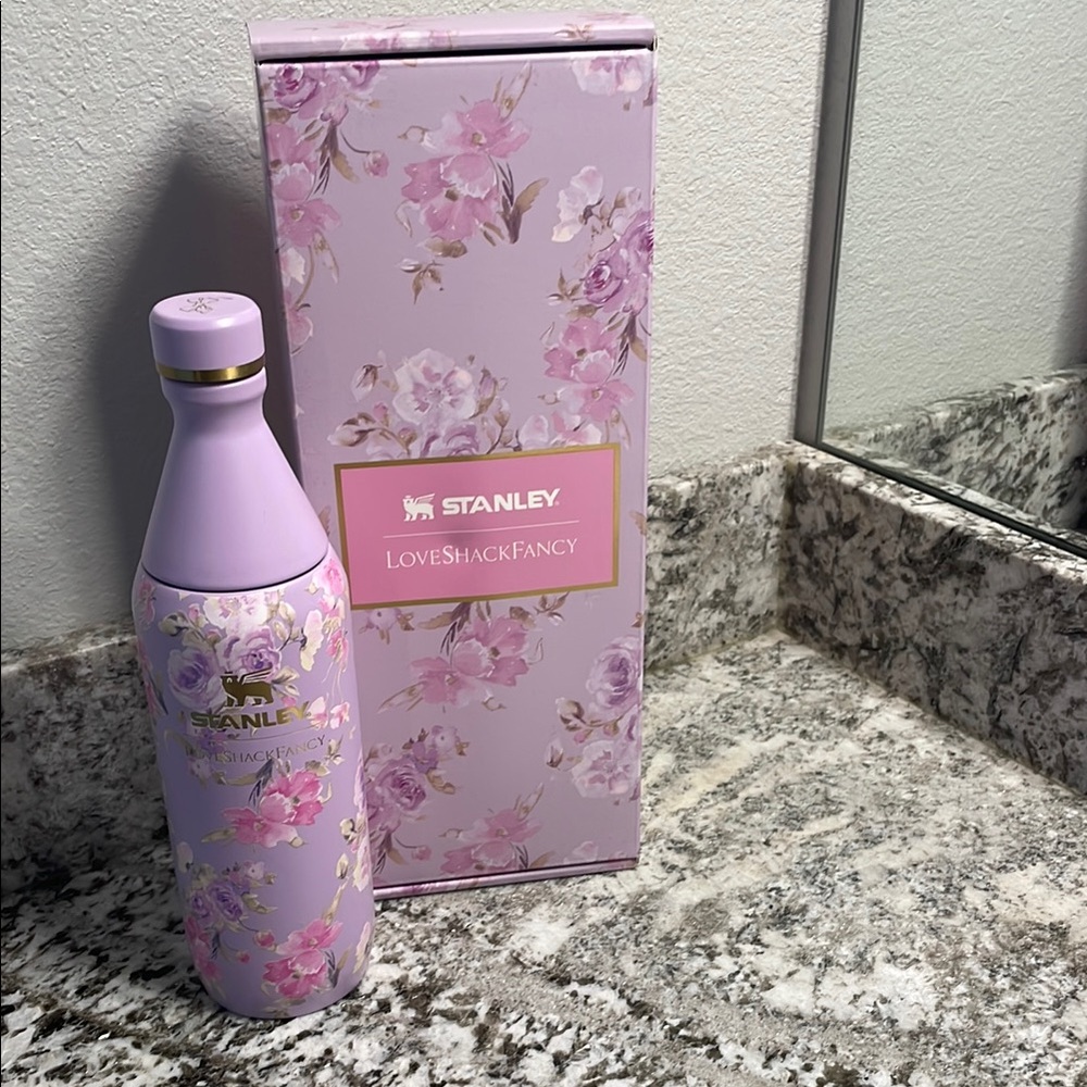 LoveShackFancy Stanley Lavender Floral Insulated Bottle